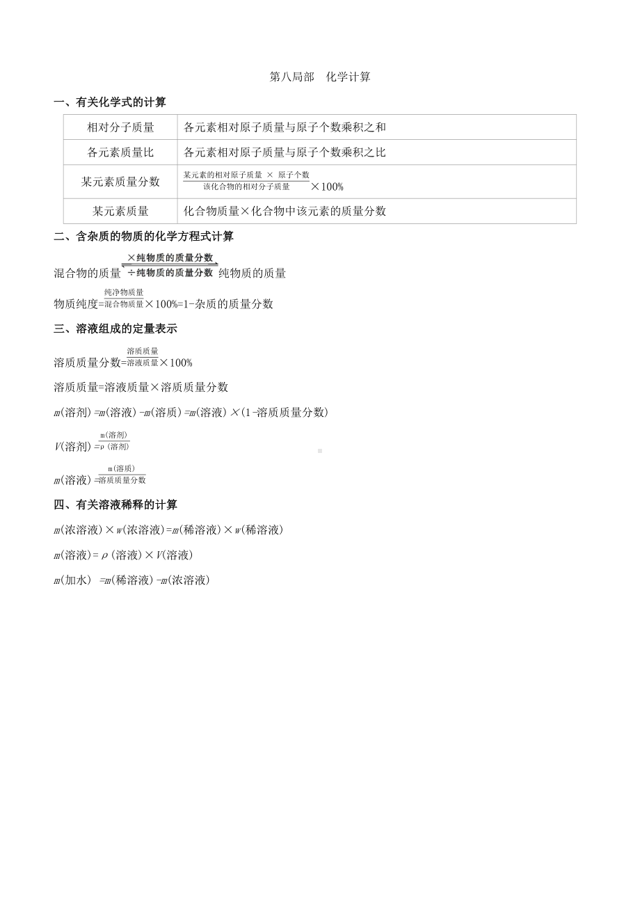 安徽专版2022中考化学复习方案第08部分化学计算试题.docx_第1页