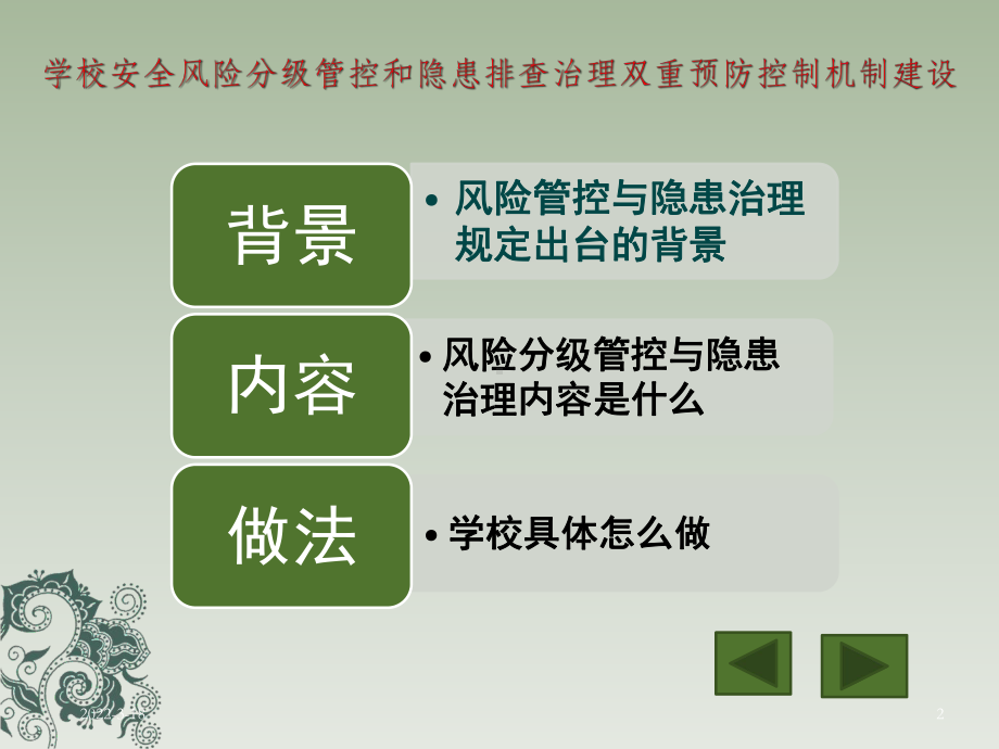 学校安全风险分级管控和隐患排查治理双重预防控制机课件.ppt_第2页