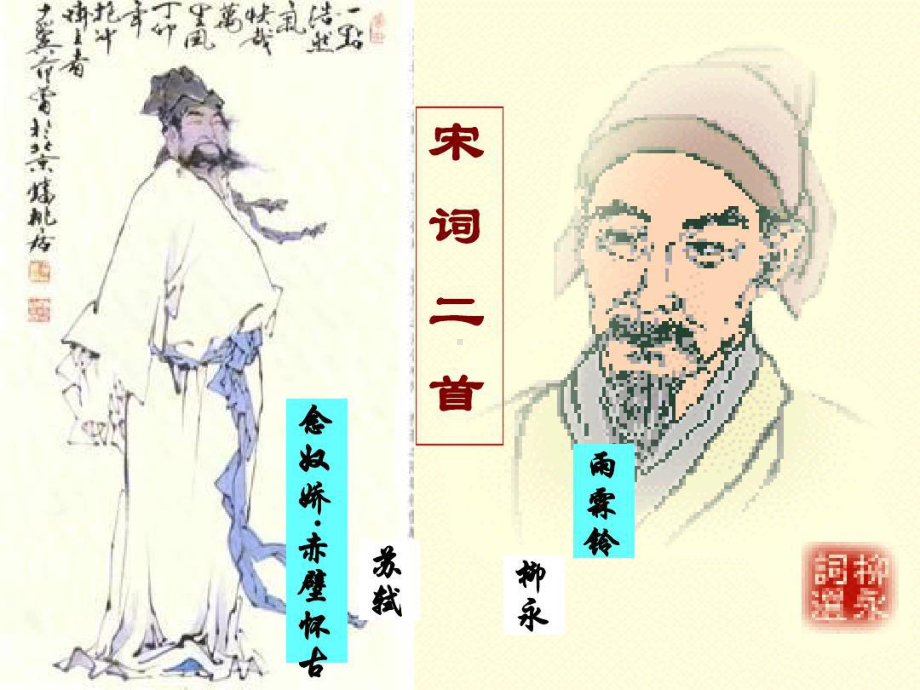 宋词二首—《念奴娇·赤壁怀古》《雨霖铃》79页P课件.ppt_第2页