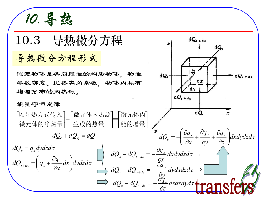 导热微分方程(经典)课件.ppt_第1页