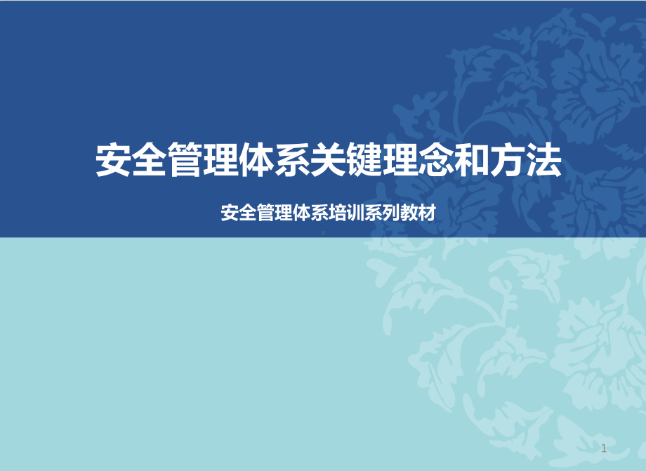 安全管理体系关键理念和方法课件.pptx_第1页