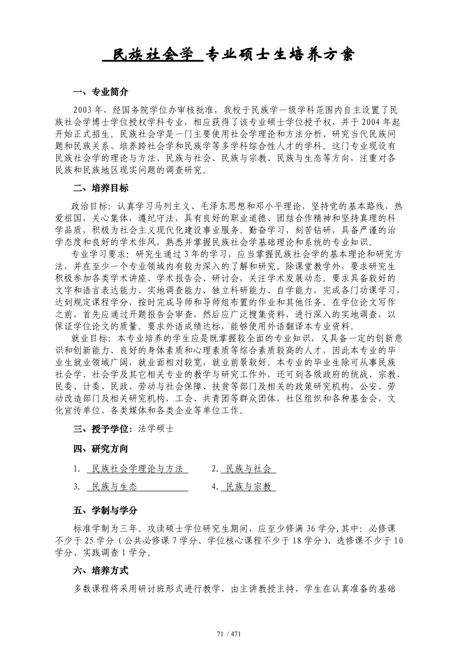 硕21民族社会学硕士培养方案.doc_第1页