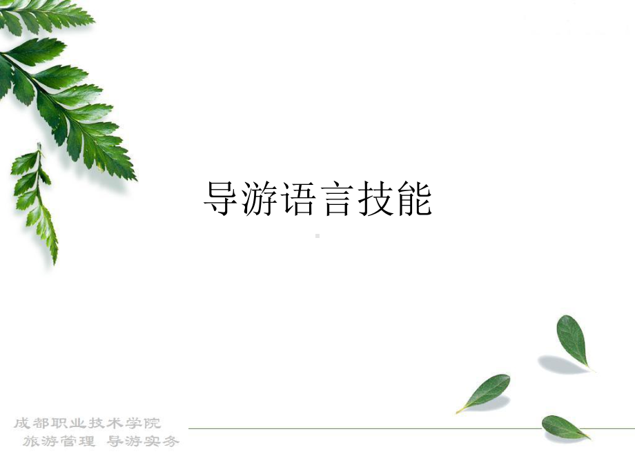 导游语言技能课件.pptx_第1页