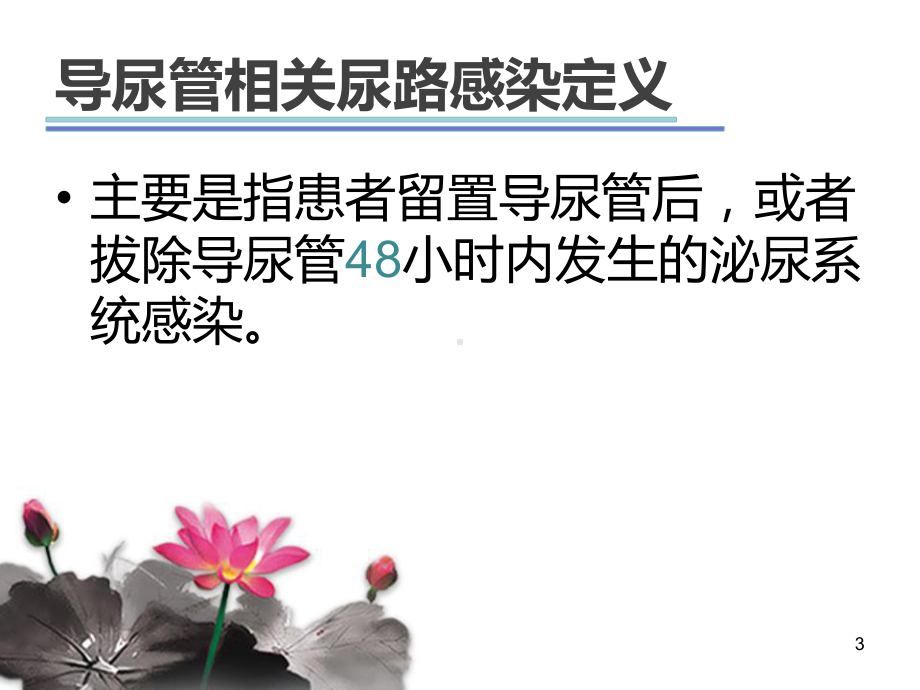 导尿管相关尿路感染预防措施PPT课件.ppt_第3页