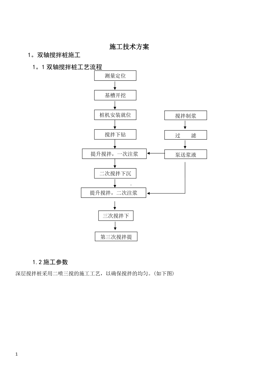 搅拌桩施工方案.doc_第1页