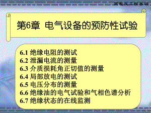 电气设备的预防性试验ppt课件.ppt