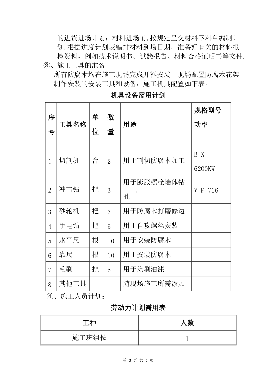 防腐木花架施工方案.doc_第2页