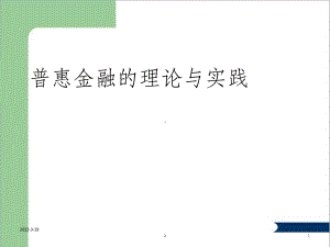 普惠金融的理论与实践课件.ppt（24页）