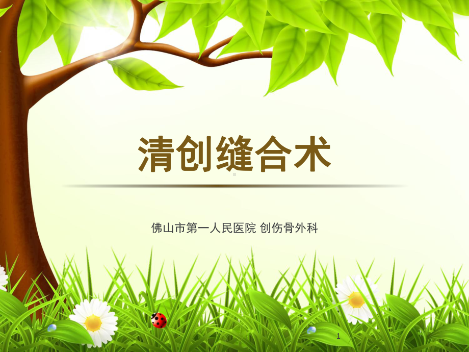 清创缝合术PPT课件.ppt（56页）_第1页