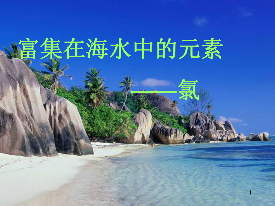 氯的教学PPT课件.ppt（45页）_第1页