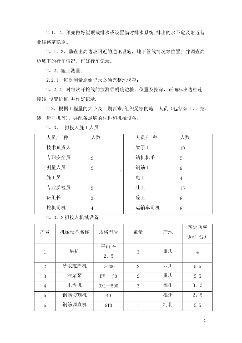 路堑高边坡支护专项施工方案.doc_第2页