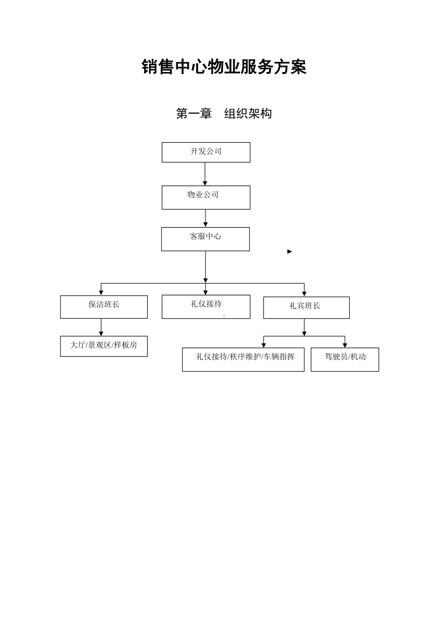 售楼部物业服务方案(初稿).doc_第1页