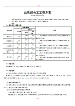 品质部品管工资方案01.doc