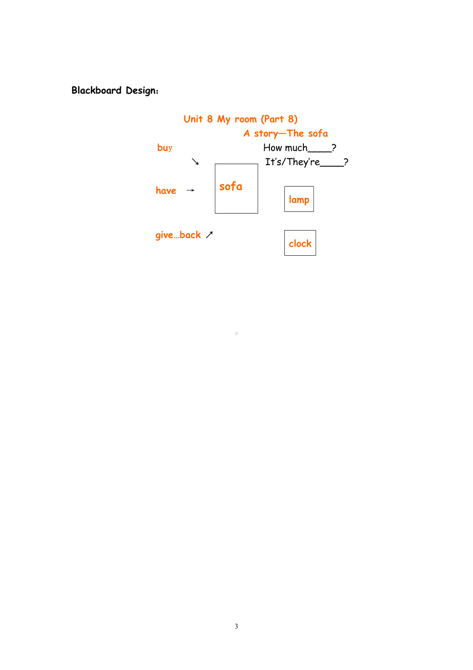 Unit 4 My room-Lesson 3-教案、教学设计-县级公开课-外研剑桥版四年级下册(配套课件编号：d5805).doc_第3页