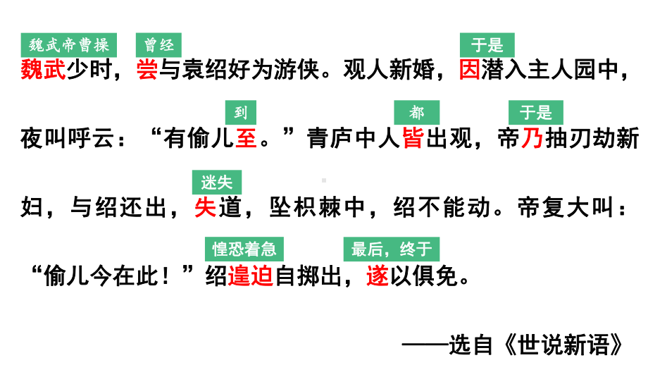 新人教部编版语文七年级上册课外文言文阅读课件：世说新语共12篇.pptx_第2页