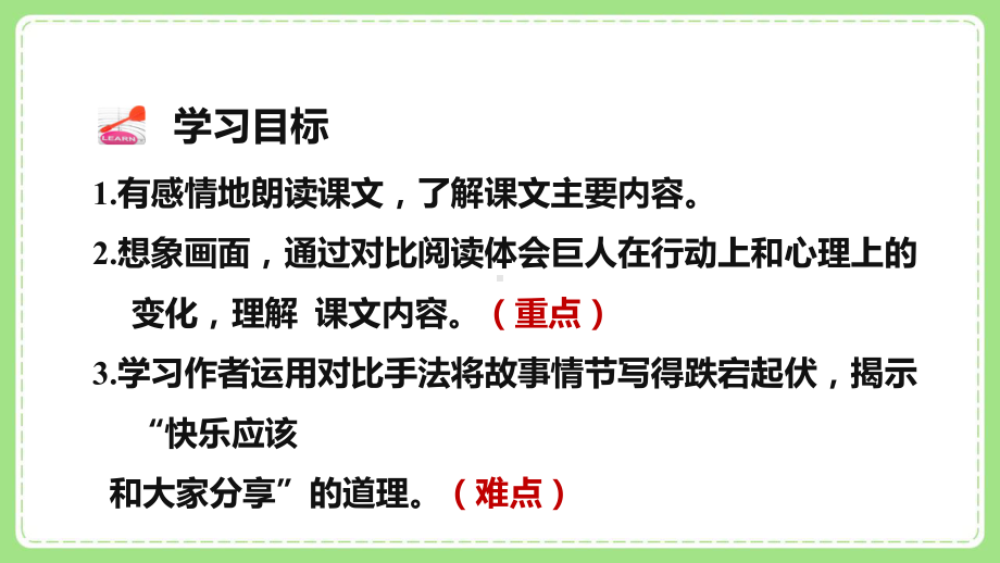 部编版四年级语文下册27《巨人的花园》第二课时课件.ppt_第2页