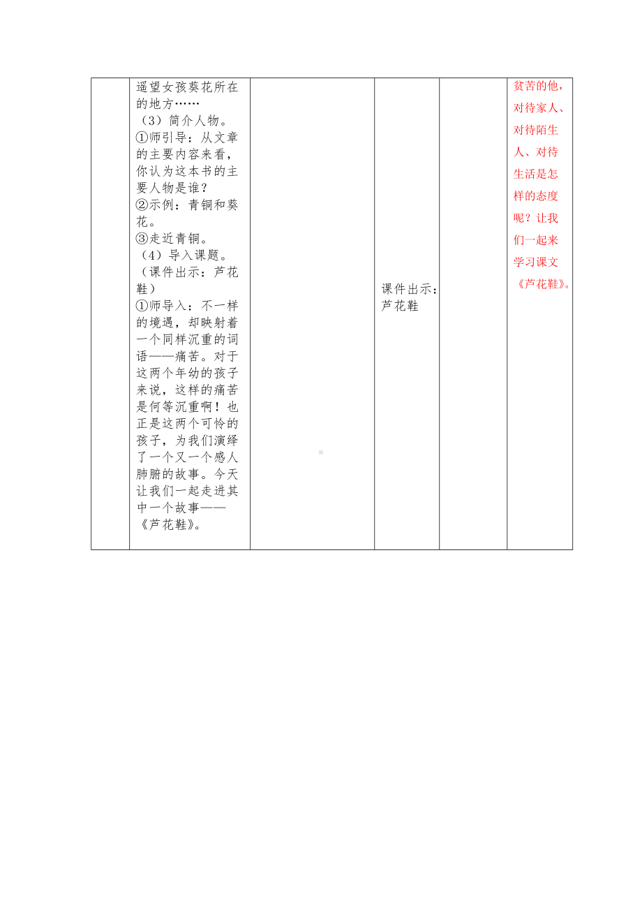 部编版四年级语文下册第21课《芦花鞋》教案.docx_第2页