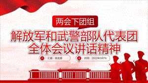 《解放军和武警部队代表团全体会议》.pptx