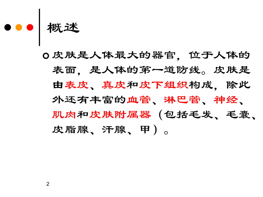 皮肤的解剖和组织结构PPT演示课件.ppt_第2页