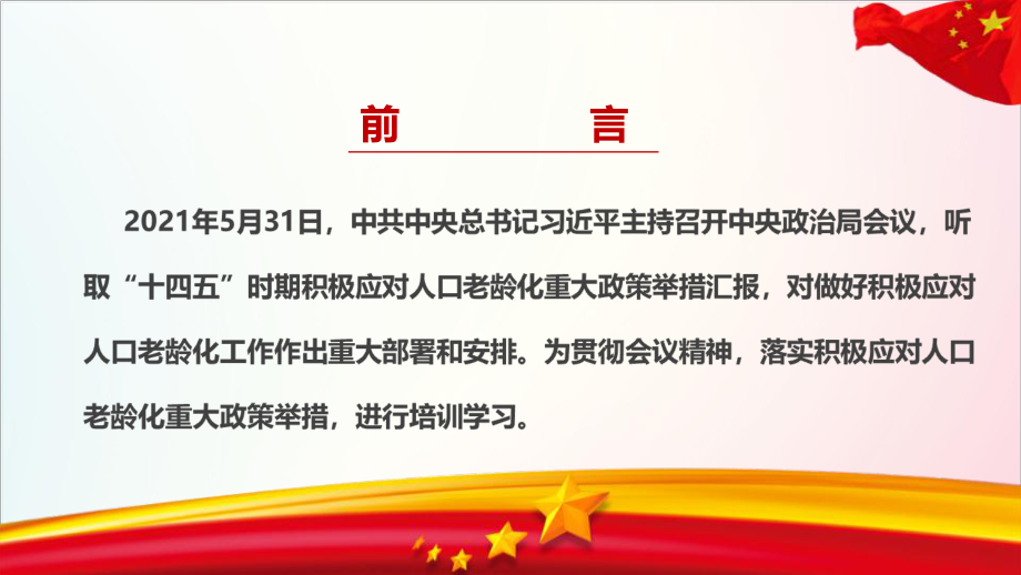 全文图解2021年积极应对人口老龄化重大政策举措的通知主题学习课件.ppt_第2页