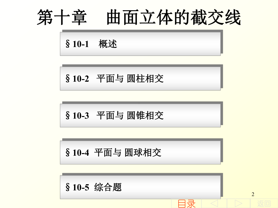 第十章曲面立体的截交线画法几何课件.ppt_第2页