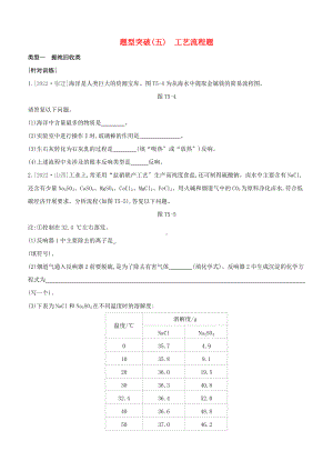 新课标RJ2022中考化学复习方案题型突破05工艺流程题试题.docx