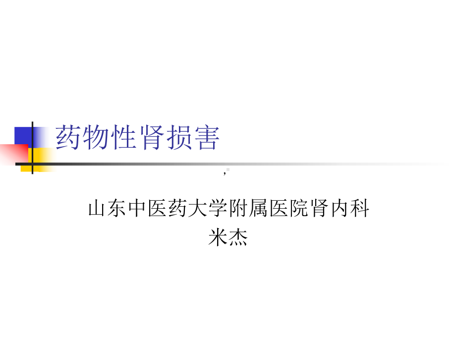 药物性肾损害PPT课件.ppt_第1页