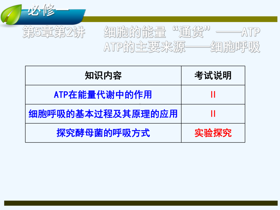 讲-细胞的能量“通货”ATP、及ATP的主要来源-细胞呼吸课件.ppt_第1页