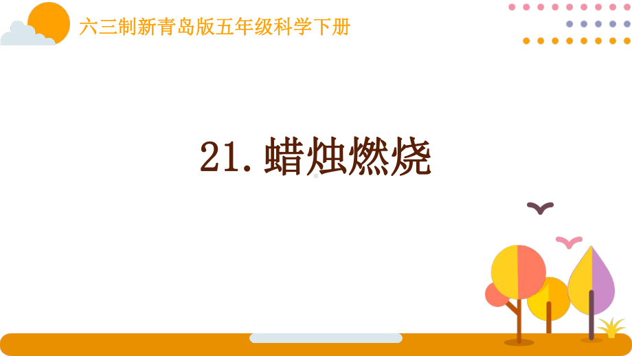 新青岛版小学科学六三制五年级下册第21课《蜡烛燃烧》课件.pptx_第1页