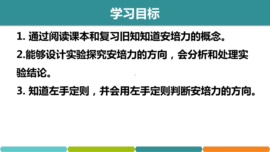 1.1磁场对通电导线的作用力ppt课件-（2019） 新人教版高中物理高二下学期选择性必修二 (2).pptx_第2页