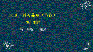 部编新高二语文选择性必修上册《大卫·科波菲尔》优秀课件.pptx