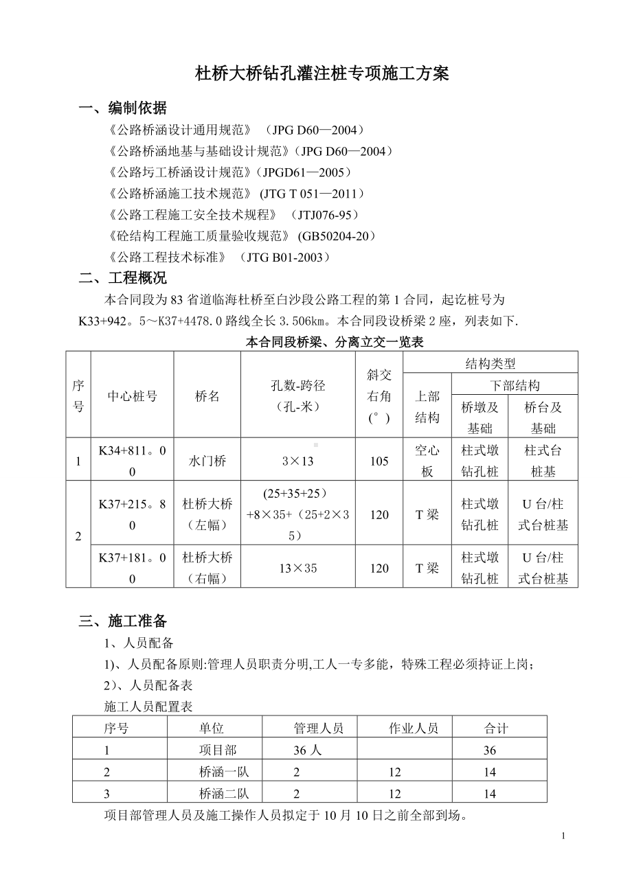 杜桥大桥钻孔灌注桩施工方案.doc_第1页