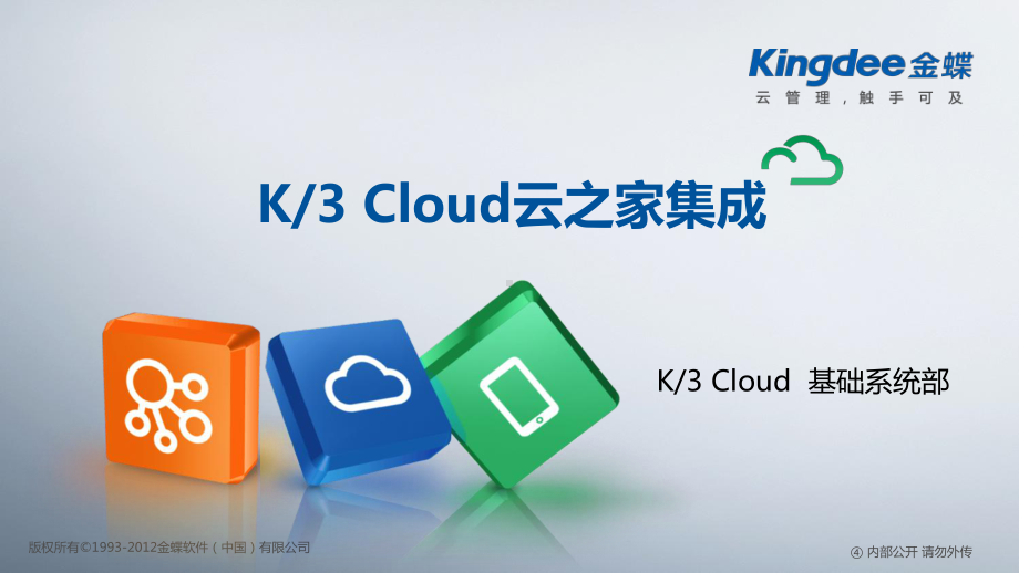 金蝶云K3Cloud云之家集成课件.pptx_第1页