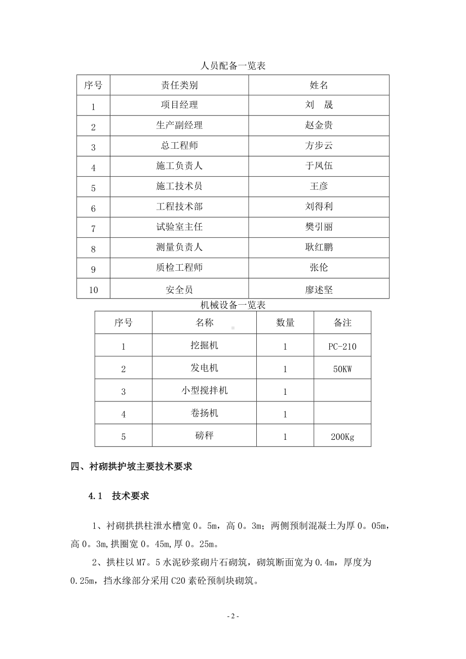 衬砌拱护坡施工方案.doc_第2页