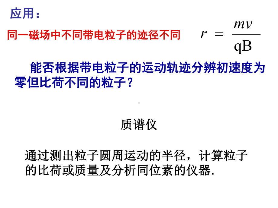 1.4 质谱仪回旋加速器ppt课件-（2019） 新人教版高中物理高二下学期选择性必修二.ppt_第2页