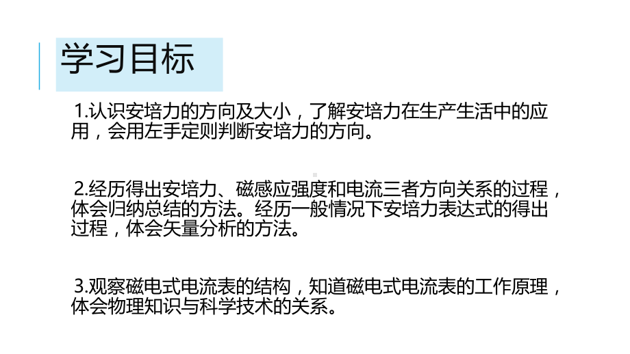 1.1磁场对通电导线的作用力ppt课件--（2019） 新人教版高中物理高二上学期选择性必修二.pptx_第3页