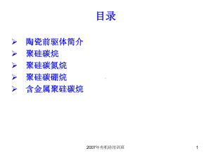 陶瓷前体聚合物课件.ppt