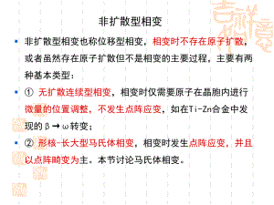 非扩散型相变课件.ppt