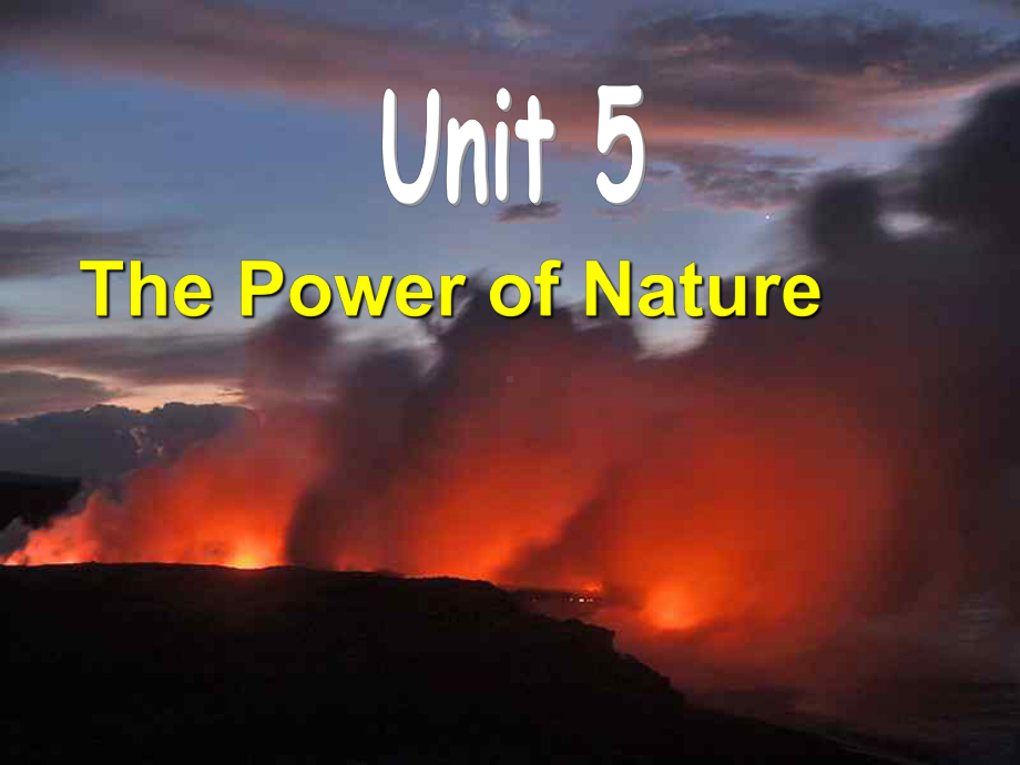 高二英语课件：高二英语unit5-The-power-of-nature.ppt_第1页