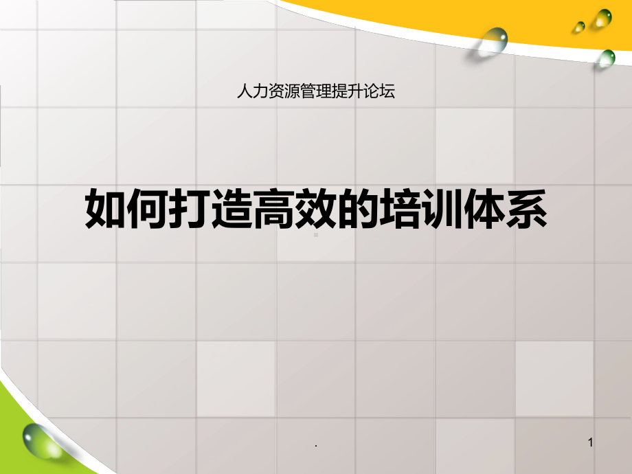 高效的培训体系的建设PPT课件.ppt_第1页