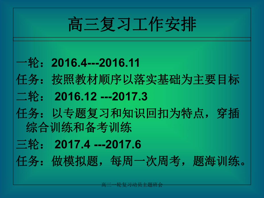 高三一轮复习动员主题班会课件.ppt_第2页