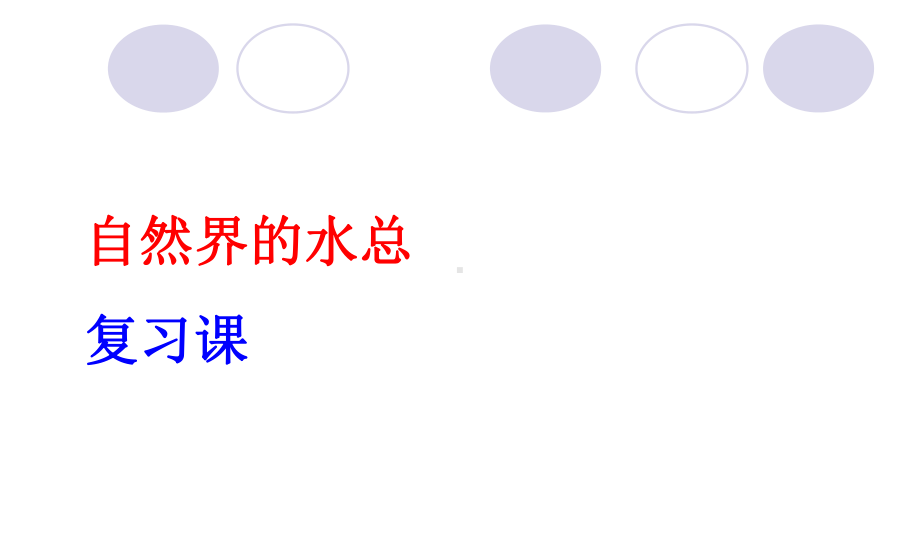 最新人教版九年级上册化学4第四单元-自然界的水总复习课方案课件.ppt_第1页