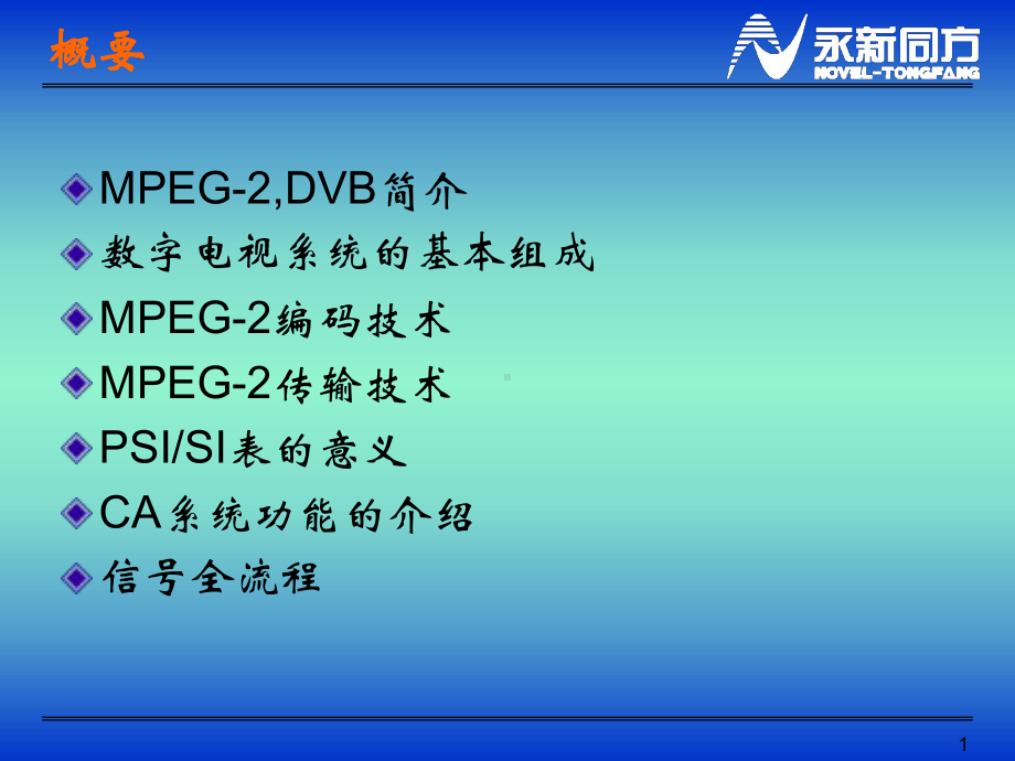 数字电视基础知识培训课件.ppt_第1页