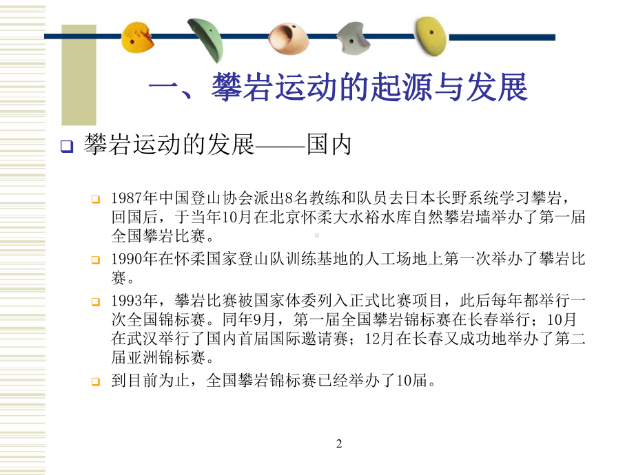 攀岩墙使用及攀岩保护技术课件.ppt（46页）_第2页