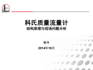 科氏质量流量计原理与现场问题分析课件.ppt