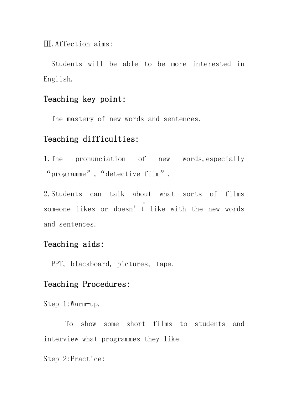 Unit 3 Television-Lesson 1-教案、教学设计-县级公开课-外研剑桥版五年级下册(配套课件编号：a02d7).docx_第2页