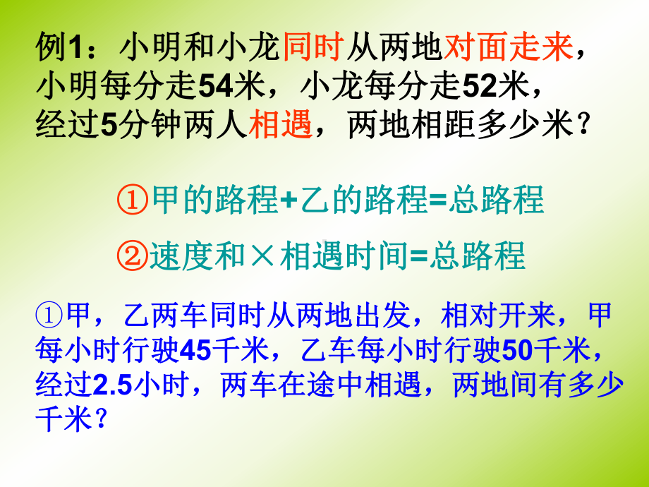 相遇求路程的应用题课件.ppt_第2页