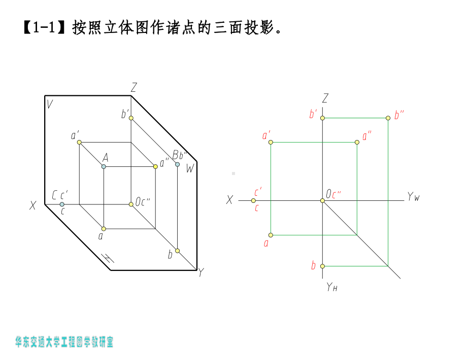 画法几何及土木工程制图习题集答案-武汉理工大学出版社课件.ppt_第1页