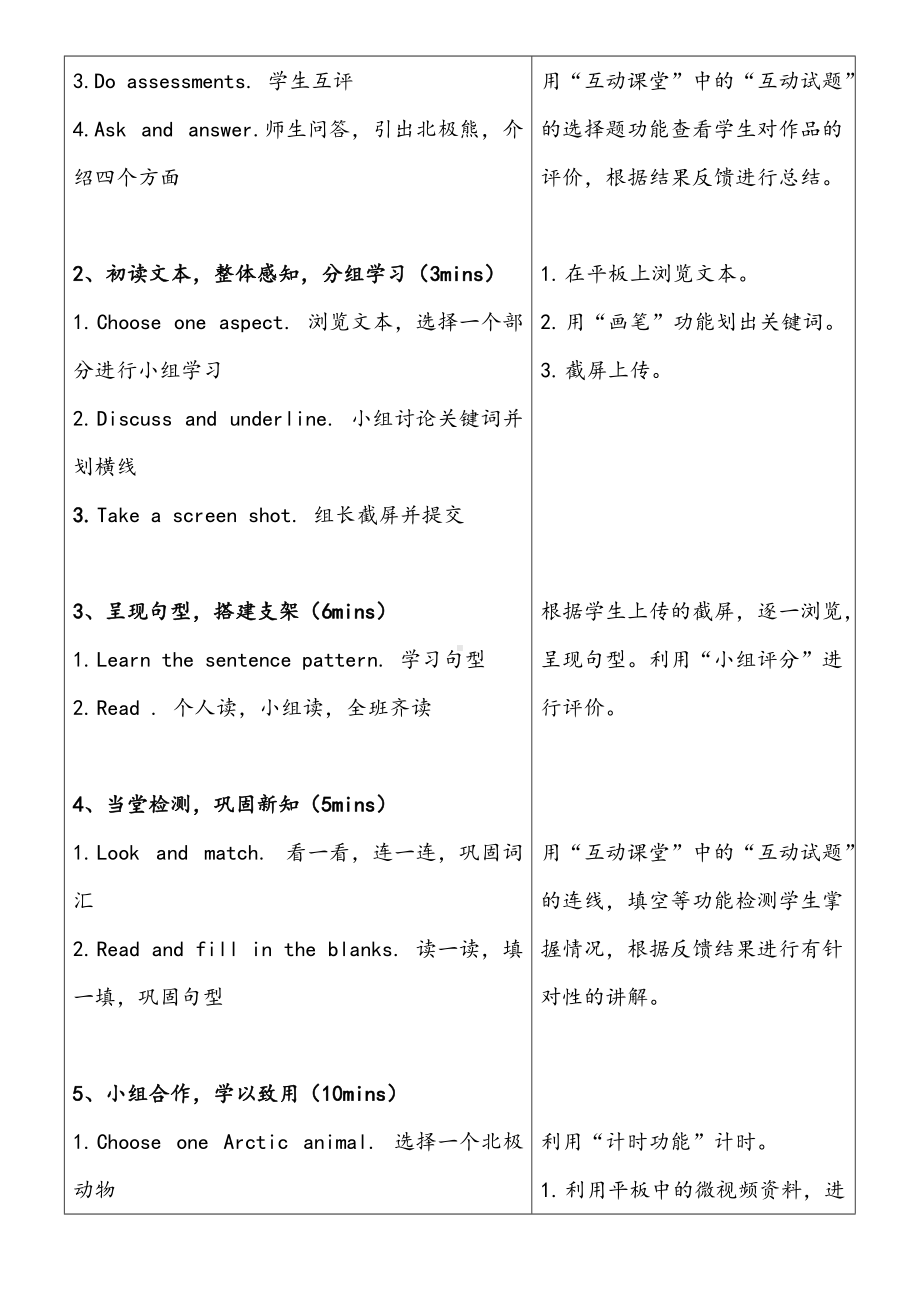 Unit 2 Life in the Arctic-Lesson 3-教案、教学设计--外研剑桥版五年级下册(配套课件编号：d1142).doc_第2页