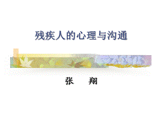 残疾人的心理与沟通培训教材课件.ppt